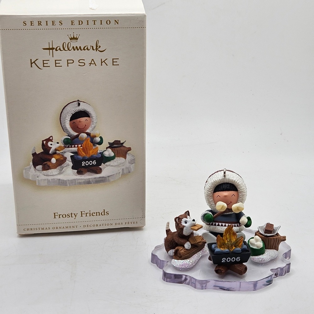 Hallmark Keepsake Frosty Friends 2006 27th Series Ornament Camping S'mores